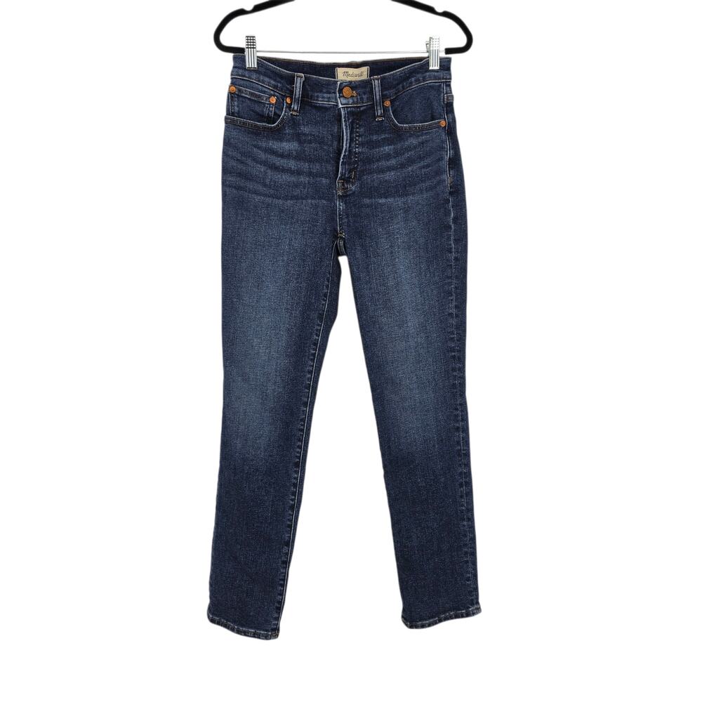 Madewell Dark Wash The Mid Rise Perfect Vintage Tapered Stretch Jeans Size 26